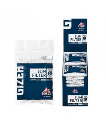 GIZEH FILTROS AZUL CARBON ACT 120 FILTROS 20UDS