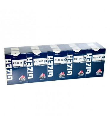 GIZEH FILTROS REGULAR CARBON ACT 100 FILTROS 10UDS