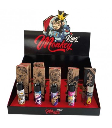 KIT WOOD KS UNBLEACHED+CLIPPER 20UDS MONKEY KING