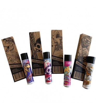 KIT WOOD KS UNBLEACHED+CLIPPER 20UDS MONKEY KING