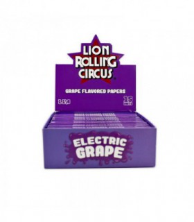 Display 15uds papel Electric Grape 1 1/4 | Lion Rolling Circus | Hortitec Display 15uds papel Electric Grape 1 1/4 | Lion Rolling Circus | Hortitec