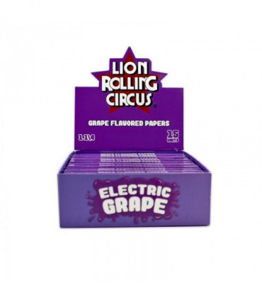 Display 15uds papel Electric Grape 1 1/4 | Lion Rolling Circus | Hortitec