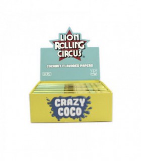 Display 15uds papel Crazy Coco 1/4 | Lion Rolling Circus | Hortitec Display 15uds papel Crazy Coco 1/4 | Lion Rolling Circus | Hortitec