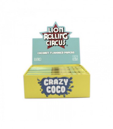 Display 15uds papel Crazy Coco 1/4 | Lion Rolling Circus | Hortitec