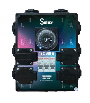 Temporizador 12x 600w Solux | Hortitec