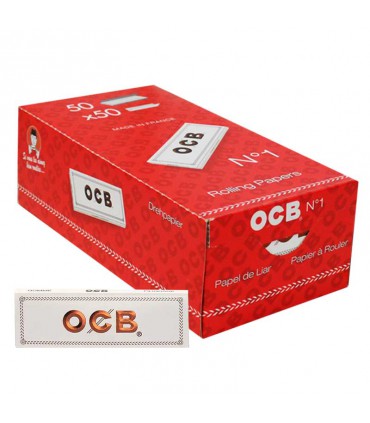 Display de 50uds de papel Blanco OCB N°1 | Hortitec Distribuciones