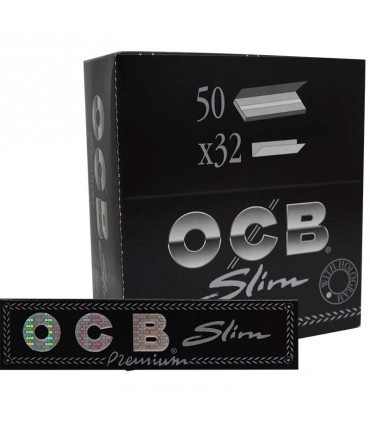 Display de 50uds Papel Premium Negro King Size OCB | Hortitec
