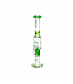 STRAIGHT TUBE TREE PERC GREEN CALVO GLASS