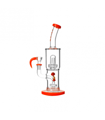 BONG HONGO SHOWER HEAD 30CM RED CALVO GLASS