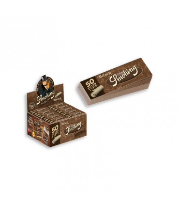 SMOKING FILTROS TIPS BROWN 50UDS