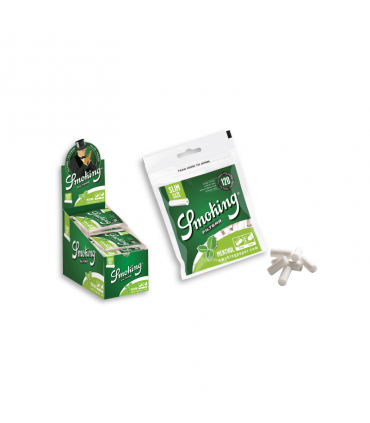 SMOKING FILTRO SLIM MENTHOL 120UDS