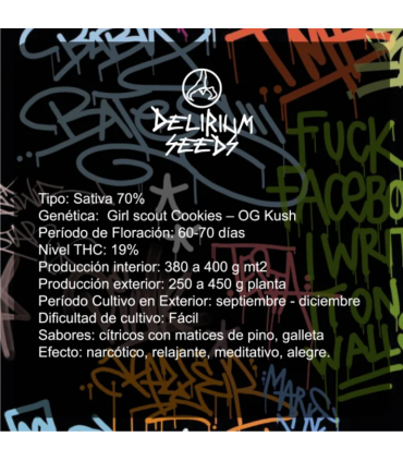 DELIRIUM SEEDS COOKIES CREAM AUTO 2UDS