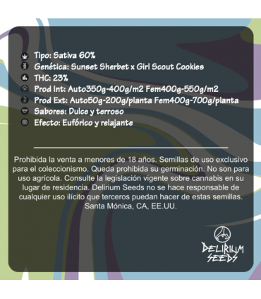 DELIRIUM SEEDS GELATO FRUITS 2UDS