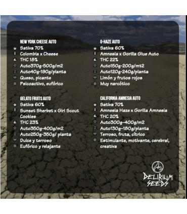 DELIRIUM SEEDS MIX DRY MOUTH LINE AUTO 4UDS