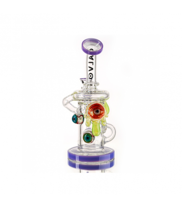 BONG BIG EYE RECYCLER 26CM CALVO GLASS