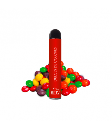 VAPO DULCES DE COLORES SIN NICOTINA 1UDS FUME