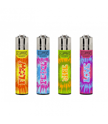 ENCENDEDORES CLIPPER NEW TIE DYE 24UDS