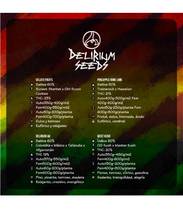 DELIRIUM SEEDS MIX LION BLESS 8 AUTO