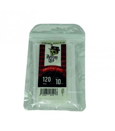 NYLON BAGS 120 MICRAS 5X11CM 10UDS POPPINS LAB