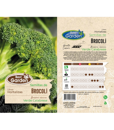 BEST GARDEN SEMILLA BROCOLI 5GRS 5UDS