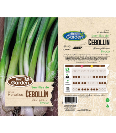 BEST GARDEN SEMILLA CEBOLLIN 1GR 5UDS