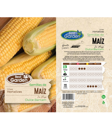 BEST GARDEN SEMILLA MAIZ DULCE 5GRS 5UDS