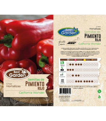 BEST GARDEN SEMILLA PIMIENTO ROJO 1GR 5UDS