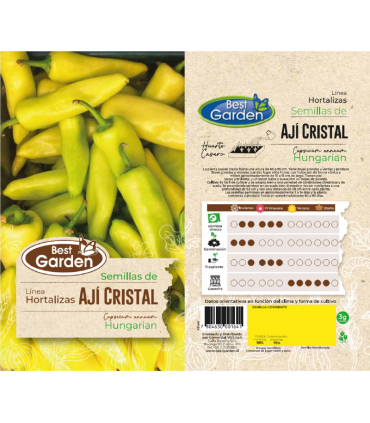 BEST GARDEN SEMILLA AJI CRISTAL 3GRS 5UDS