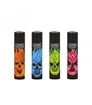 ENCENDEDORES CLIPPER SKULL BLEND 24UDS