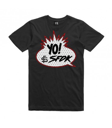 POLERA NEGRA YO! TALLA XL 1UD SFDK