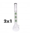 BONG PYREX TRIPLE PERC 45CM 2X1
