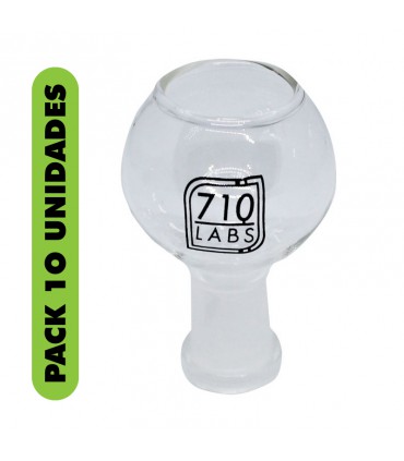 DOMO PYREX YELLOW LOGO 14MM 710 LABS 10UDS