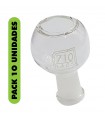 DOMO PYREX WHITE LOGO 14MM 710 LABS 10UDS