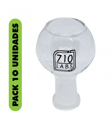 DOMO PYREX BLACK LOGO 14MM 710 LABS 10UDS