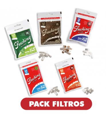 PACK FILTROS SMOKING 25UDS