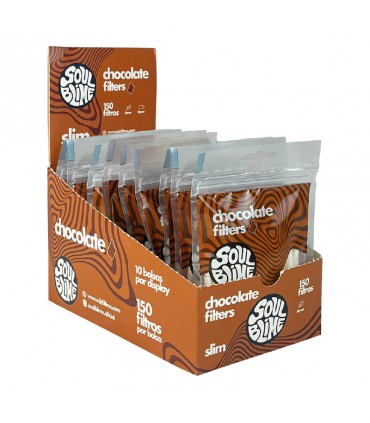 SOULBLIME FILTRO SLIM CHOCOLATE 10UDS