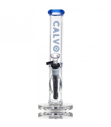 STRAIGHT TUBE LITE 25CM BLUE CALVO GLASS