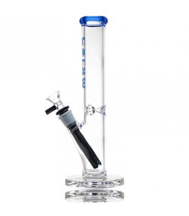 STRAIGHT TUBE LITE 25CM BLUE CALVO GLASS
