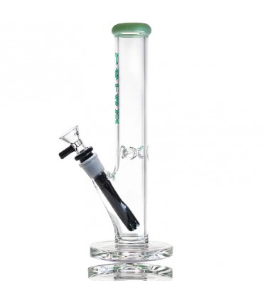 STRAIGHT TUBE LITE 25CM GREEN CALVO GLASS