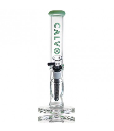 STRAIGHT TUBE LITE 25CM GREEN CALVO GLASS