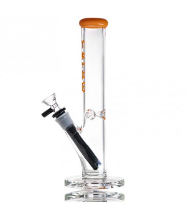 STRAIGHT TUBE LITE 25CM ORANGE CALVO GLASS