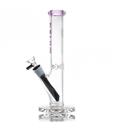 STRAIGHT TUBE LITE 25CM PURPLE CALVO GLASS