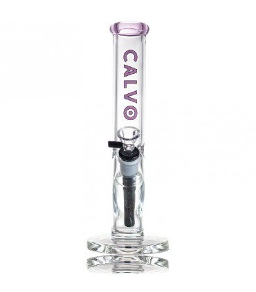 STRAIGHT TUBE LITE 25CM PURPLE CALVO GLASS