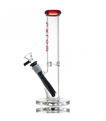 STRAIGHT TUBE LITE 25CM RED CALVO GLASS