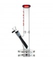 STRAIGHT TUBE LITE 25CM RED CALVO GLASS
