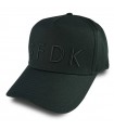 GORRA NEGRA VISERA CURVA LETRAS NEGRAS 1UD SFDK