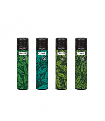 ENCENDEDORES CLIPPER JET PRINTED WEED 24UDS