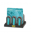 ENCENDEDORES CLIPPER METALICO TURQUOISE 24UDS