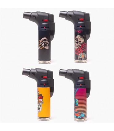 BERNIE SKULL & ROSES SOPLETE 4 MODELOS SPECIAL BLU