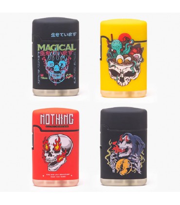 CLASSIC RUBBER SKULL & ROSES LIGHTER 4 DISEÑOS SPE